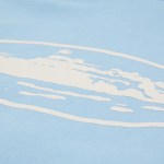 Corteiz Island Puff Print Zip Hoodie Baby Blue - Image 3