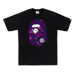 BAPE Color Camo Big Ape Head Tee Black Purple