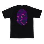 BAPE Color Camo Big Ape Head Tee Black Purple