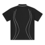 Corteiz Island Pique Polo Shirt Black