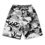 Corteiz Island Puff Print Sweatshort Arctic Camo
