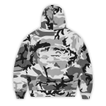 Corteiz Island Puff Print Zip Hoodie Arctic Camo - Image 2