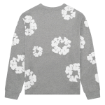 Denim Tears Long Sleeve Cotton Wreath T-shirt Grey