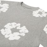 Denim Tears Long Sleeve Cotton Wreath T-shirt Grey