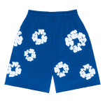 Denim Tears The Cotton Wreath Shorts Royal Blue