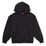 Supreme Satin Applique Hooded Sweatshirt (FW24) Black