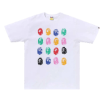 BAPE A Bathing Ape 32nd Anniversary Ape Head Tee White