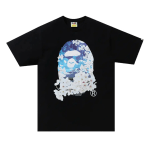 BAPE Sakura Photo Ape Head Tee Black