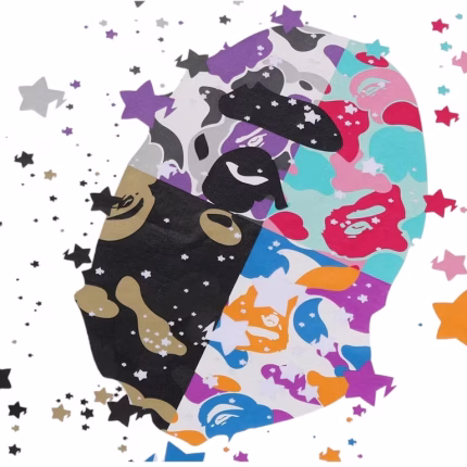 BAPE Us Ape Head Sta Tee White