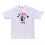 BAPE Us College Sta Tee White