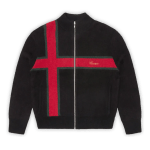 Corteiz Lux Knit Zip Up Black