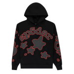 Sp5der Beluga Outline Hoodie Black