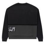 Sp5der Diffused Collegiate Crewneck Black