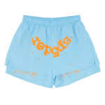 Sp5der OG Web Double Layer Short Light Blue