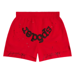 Sp5der OG Web Double Layer Short Red