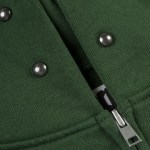Sp5der OG Web Studded Zip Hoodie Green