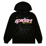 Sp5der P*NK V2 Hoodie Black