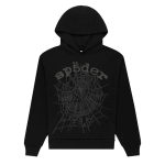 Sp5der Phantom Web Hoodie Black