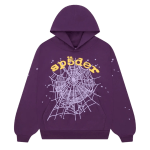 Sp5der Star OG Web V2 Hoodie Purple