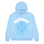 Sp5der Web Hoodie Sky Blue