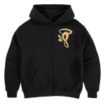 Syna World Void Zip-Up Hoodie Black Rose Gold