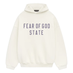Fear of God Essentials Fleece Hoodie (FW24) Shell White