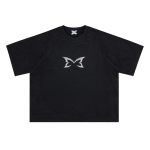 Mertra Layered Mesh Jersey Black