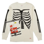 Supreme Hanes Bones Thermal Crew FW25 White