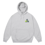 Palace x Nike Tri Swoosh Hood Grey Marl