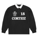 Corteiz Panelled Rugby Black